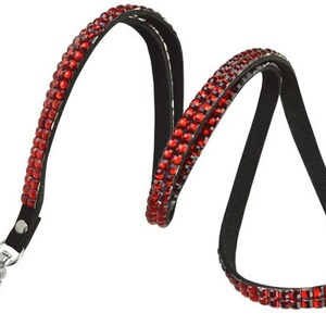 Red Rhinestone Lanyard with Lobster Claw RHN-RED