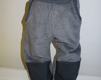Corduroy trousers with softshell trimmings Pumphose wide corduroy