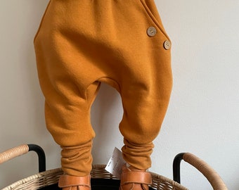 Knickerbockers, pantalons de survêtement, pantalons sarouel, jaune moutarde