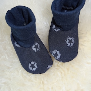 Protects against wind and weather - Softshell baby shoes - grey/stars