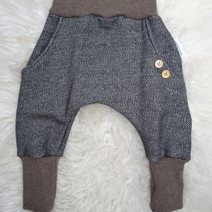 Bequeme Knickerbocker aus  Sweat - Fischgrät/dunkelgrau