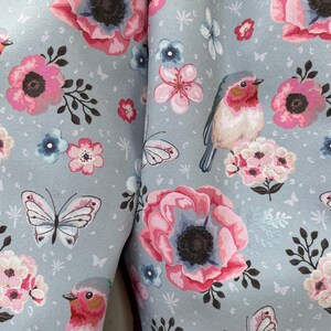 Walk trousers made of boiled wool Walkloden with soft shell, berry flowery image 3