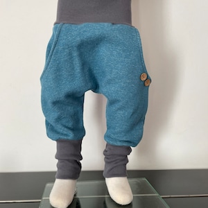 Comfortable sweat knickerbockers - turquoise