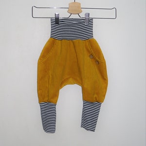 Knickerbocker aus Breitcord - senfgelb