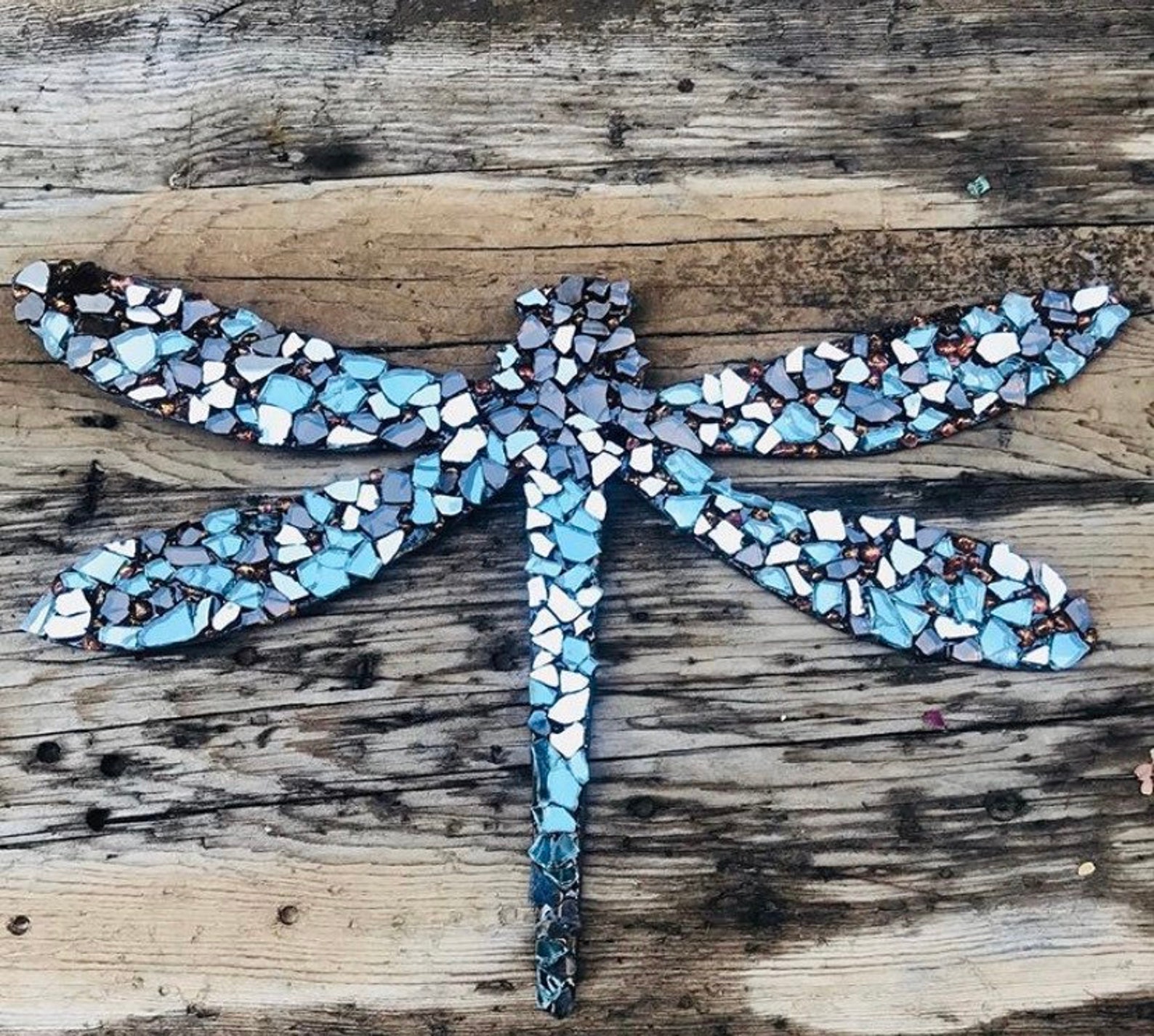 Multi Color Dragonfly Art, Dragonfly Wall Decor, Dragonfly Garden Art ...