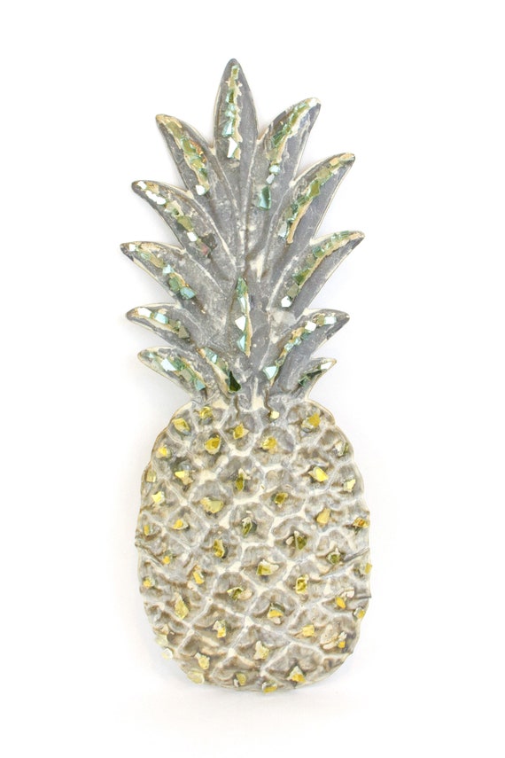 Pineapple Wall Decor Rustic Home Decor Repurposed Wall Art Etsy
