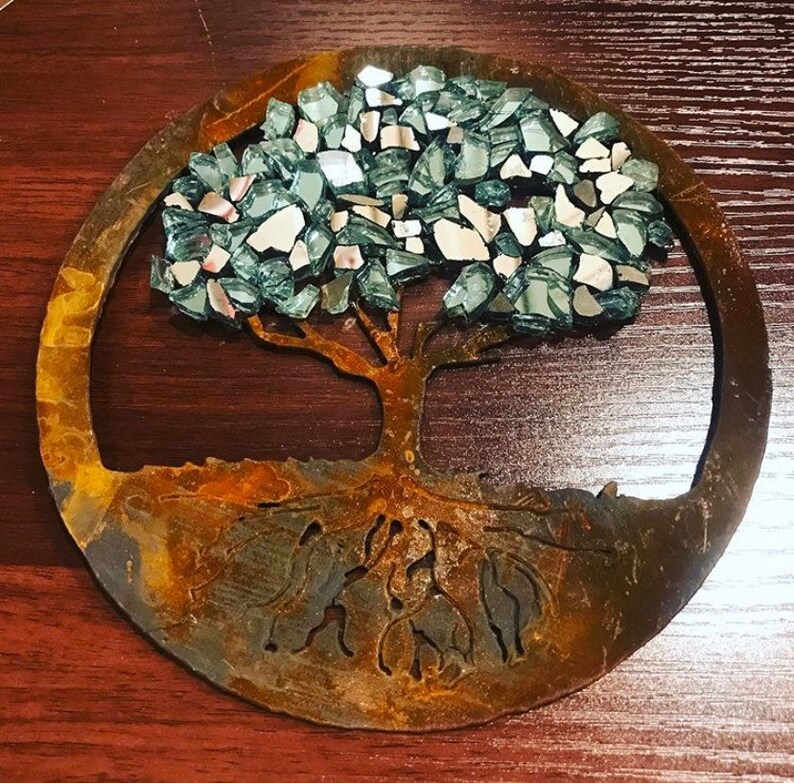 Tree of Life Wall Art Small Metal Wall Art Metal Wall Decor Etsy