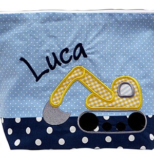 embroidered bag BAGGER diaper bag toiletry bag toiletry bag washing bag diaper bag name 20 fonts gift image 4