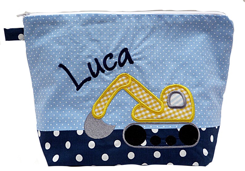 embroidered bag BAGGER diaper bag toiletry bag toiletry bag washing bag diaper bag name 20 fonts gift image 4