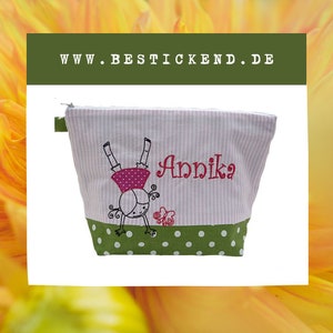 embroidered bag HANDSTAND diaper bag wash bag wash bag diaper bag name 20 fonts gift image 3