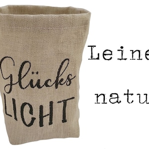 besticktes WINDLICHT GLÜCKSLICHT //freie Farbwahl// Lichtbeutel, Kerzenglas, Deko, Laterne, Geschenk, Kompliment, Danke, Freundin, Liebe Bild 3