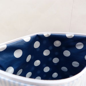 embroidered bag PLANE name //light blue navy// diaper bag toiletry bag diaper bag toiletry bag 20 fonts cosmetic bag image 4