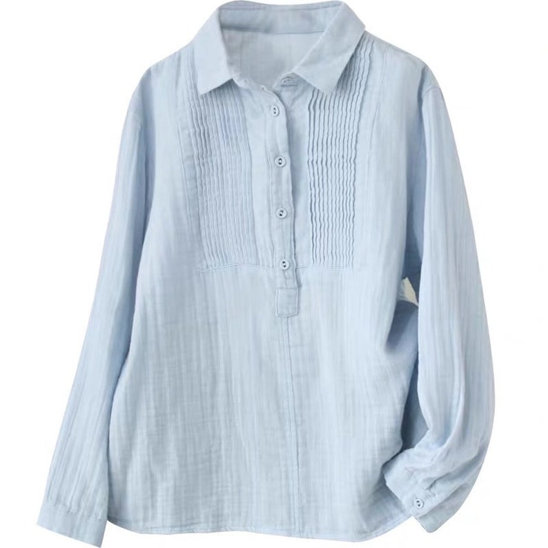 Comfortable Long Sleeves Blouse Tee Tops,White Linen Casual Tops,Loose Fitting Spring Linen Tops Blouse Women Linen Breathable Blouse