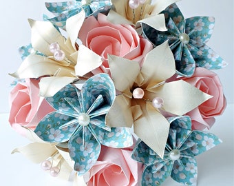 1st Anniversary Gift for Wife or Couple, Origami Paper Flowers Bouquet Gift, Paper Anniversary Gifts