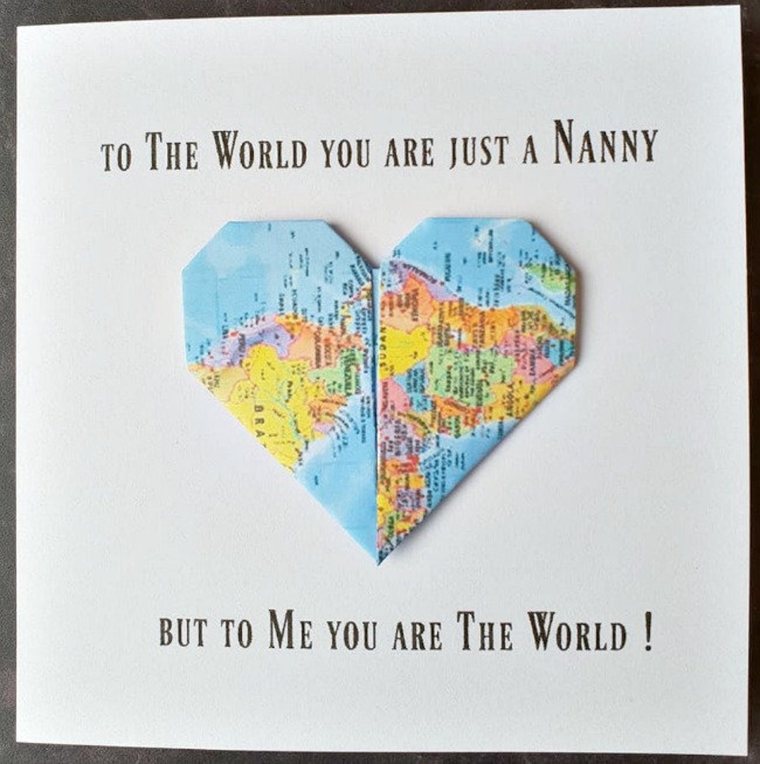 Handmade Card for Nanny Nanny Birthday Card Nanny Get Well Card You