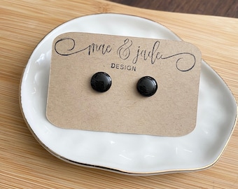 Black Dot earrings