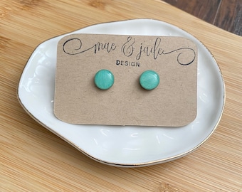 Turquoise Dot earrings