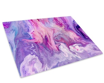 Pink purple blue glass chopping board kitchen worktop saver protector