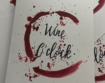 Carte vin / amateur de vin / heure du vin / chat festif