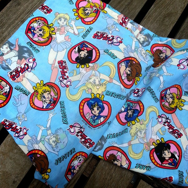 90s rare Vintage sailormoon fabric 270cm long(2 colors to choose)