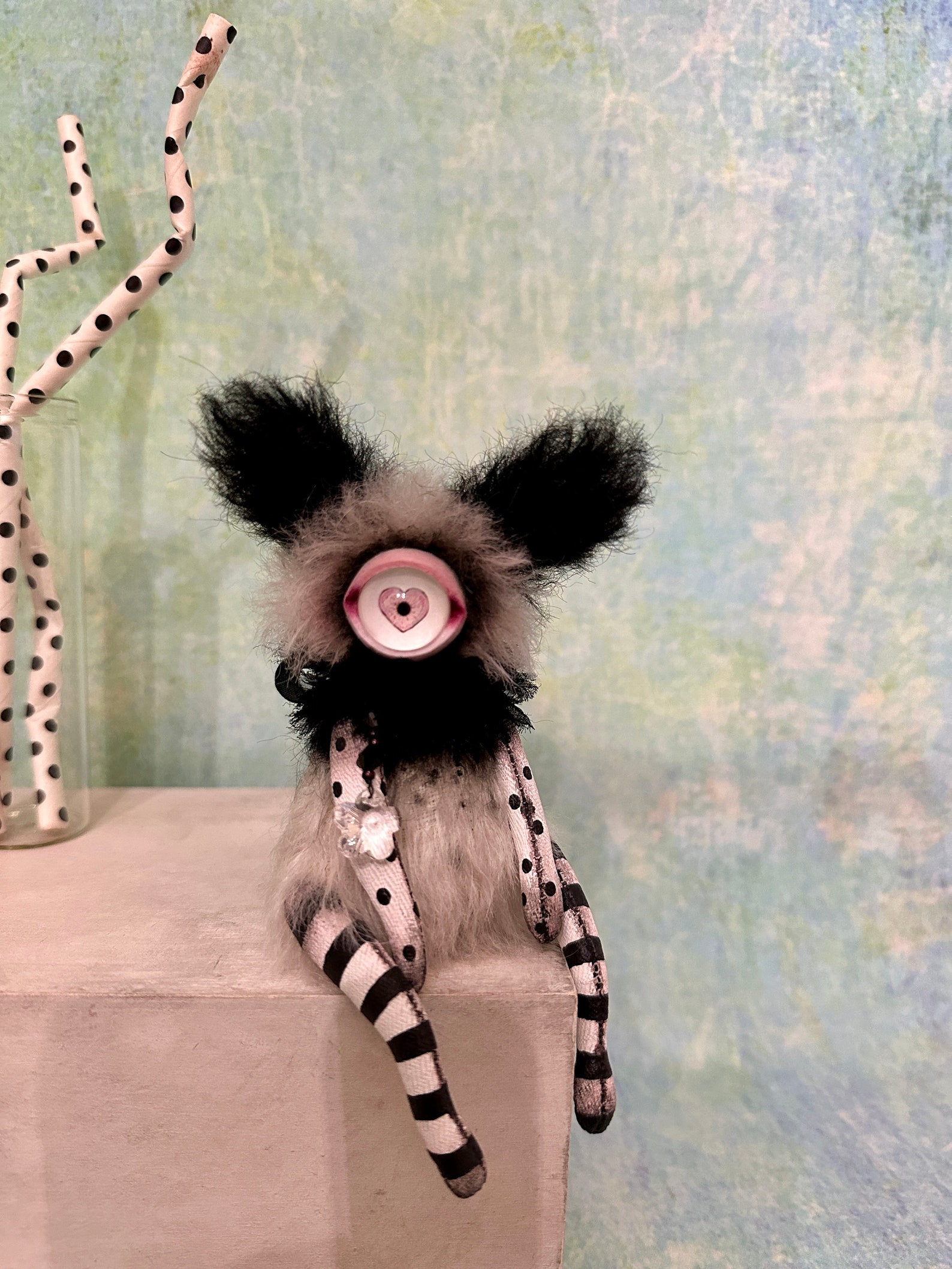 Black&white Cyclops-rabbit_made-to-order! - Etsy