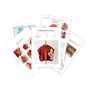 Knitting Pattern | the SNOWFLAKE Vest | Christmas Sweater Vest Pattern ...