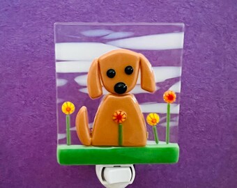 Dog in flowers Free Shipping (US)!