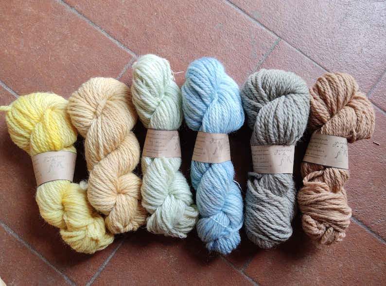 Merino Aran natuurlijke kleurstof, GIUNONE grof garen voor Ierse truien. Strengen van pure Italiaanse scheerwol voor brei en haakdekens afbeelding 1