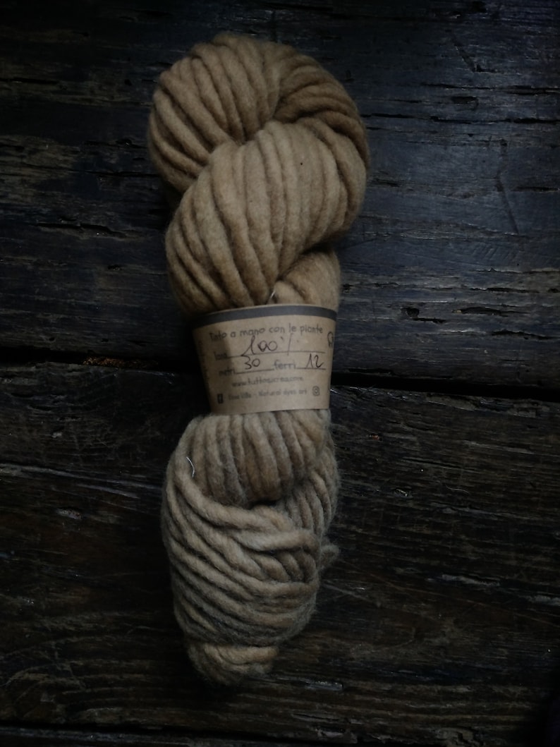 Superdikke wol voor gigantische naalden, superzacht, dik garen voor oversized truien, natuurlijk handverven. Maxistrengen in felle kleuren afbeelding 4
