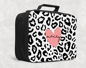 leopard print lunch box