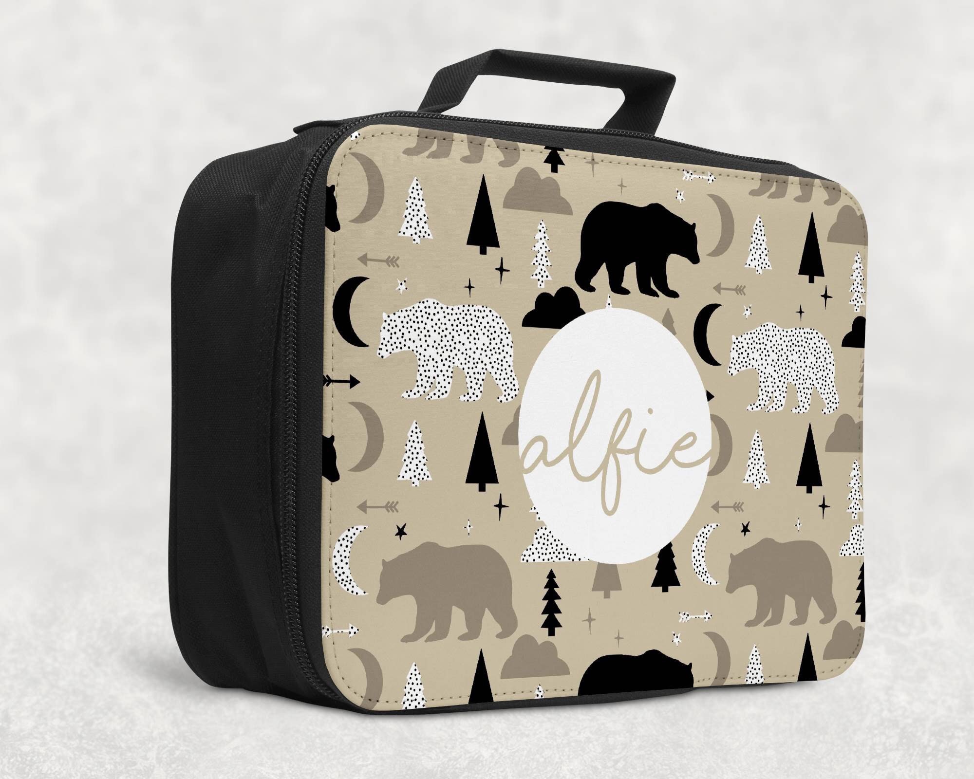 Personalised Lunch Box Scandi bears personalised lunchbox Etsy