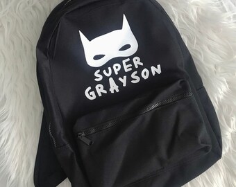 Superhero Backpack - Etsy UK