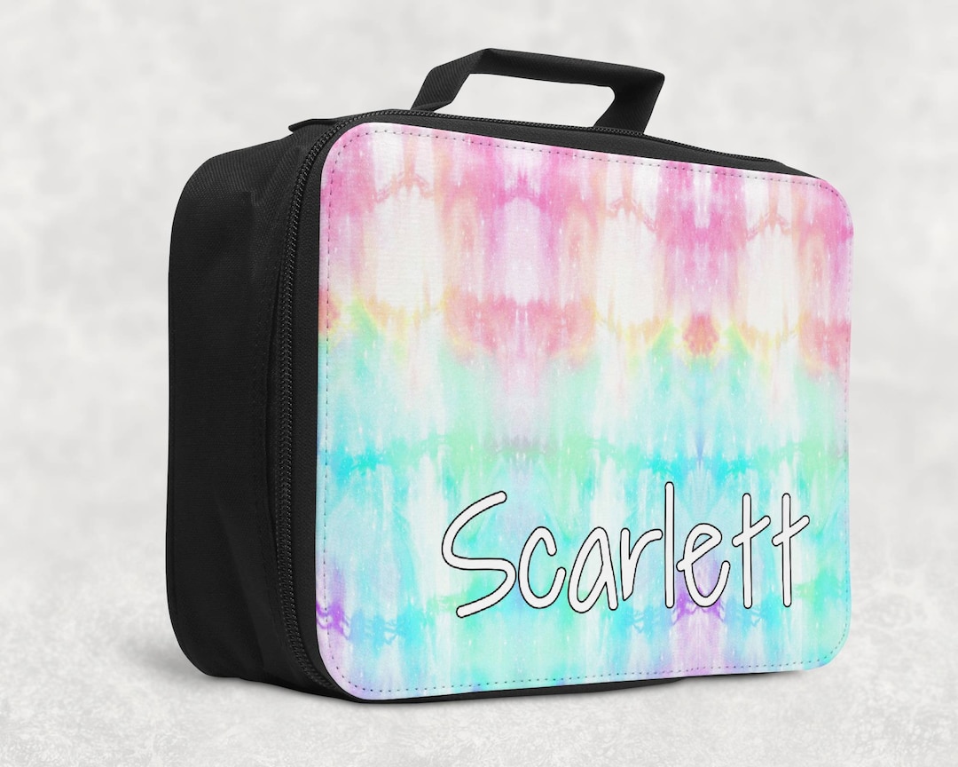 Personalised Tie Dye Lunch Box Personalised Lunchbox, Tie Dye School