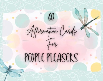 60 People Pleasing Affirmation Cards 2.5"x3.5"