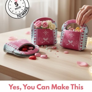 3er-Pack Mini DIY Filz-Geschenktaschen