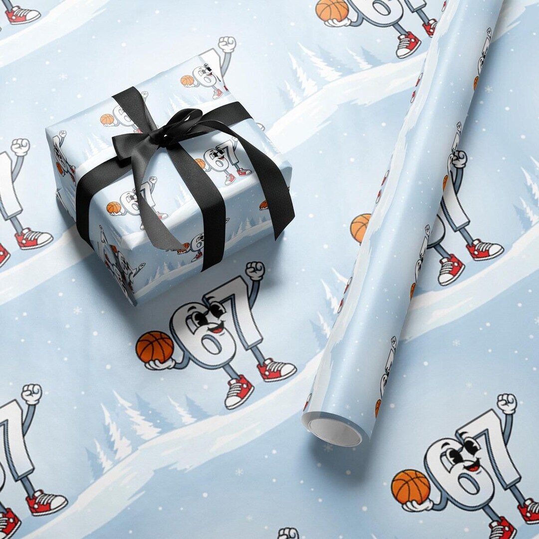 Funny 67 Christmas Wrapping Paper, Santa Meme Gift Wrap for Kids, Sport ...