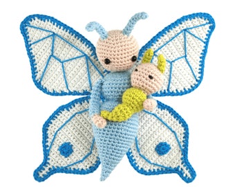 Crochet pattern amigurumi doll "Butterfly Bree" PDF