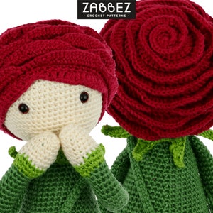 Crochet pattern amigurumi doll Rose Roxy PDF image 2