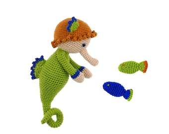 Crochet pattern PDF: Seahorse Zafar