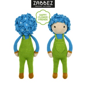 Häkelanleitung Amigurumi Puppe „Hortensie Hank“ PDF