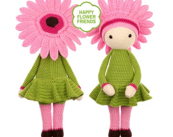 Crochet pattern amigurumi doll &quot;Gerbera Gemma&quot; PDF
