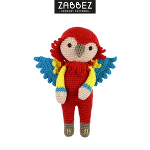 Crochet pattern PDF: Parrot Patrick
