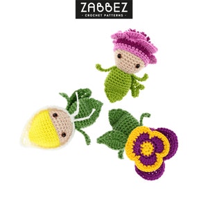 Crochet pattern PDF: Mini Violet - Calla Lily - Anemone