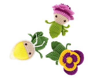 Crochet pattern PDF: Mini Violet - Calla Lily - Anemone