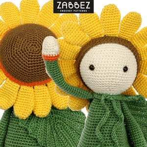 Crochet pattern amigurumi doll Sunflower Sam PDF image 2