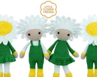 Crochet pattern PDF: Daisies Daan and Mandy