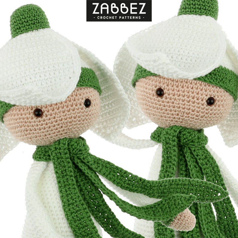 Crochet pattern amigurumi doll Snowdrop Sia PDF image 4