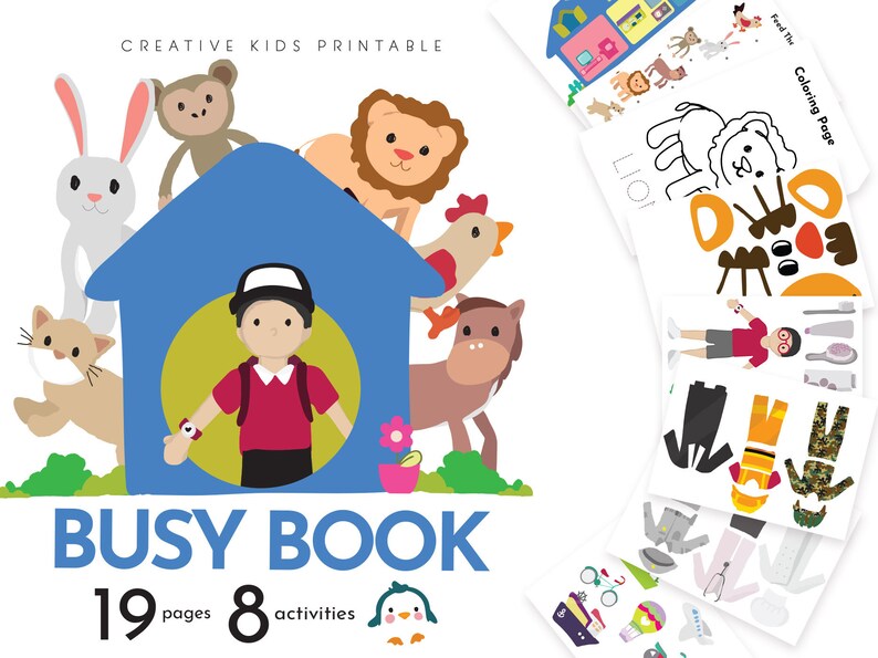 busy book printables freebie printable pretend play for toddler kids baby boy girl 2 year old 3 4 kids quiet book activity pages download