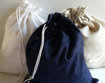 Linen travel laundry bag ,white,navy or natural ,environmentally friendly,  lingerie