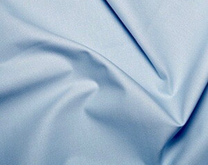 Great quality 100%  cotton fabric sky blue by the metre